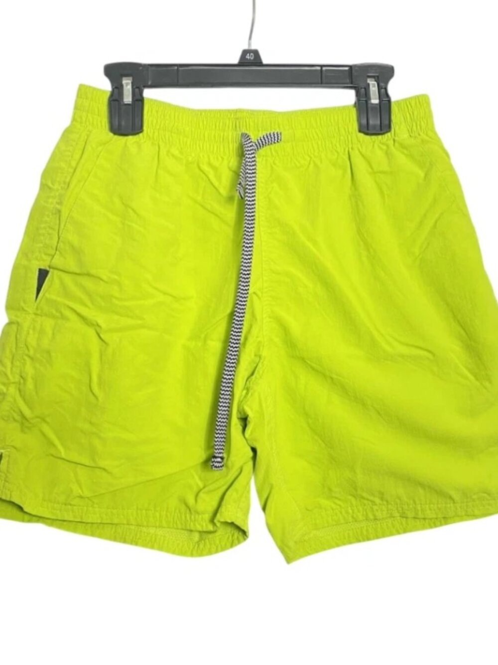 Nike Solid Icon 7" Volley Swim Shorts Volt Green Mens Athletic Training Medium